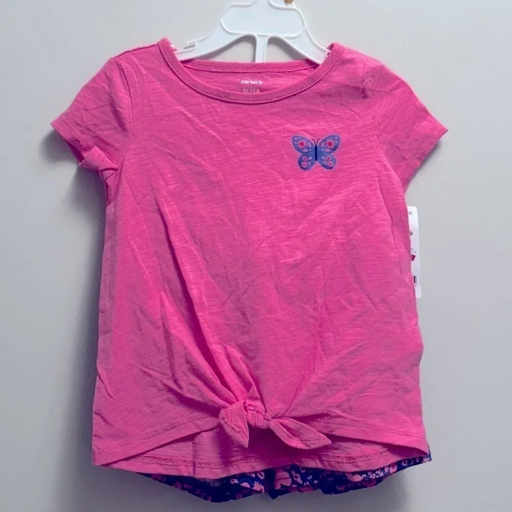 Carter's Baby Girl Shorts & Top  4-pc Set Size 12 Month